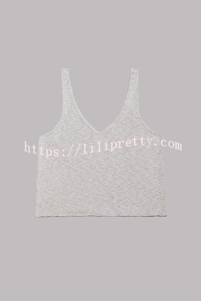 Happy Weekend Knit Loose Tank