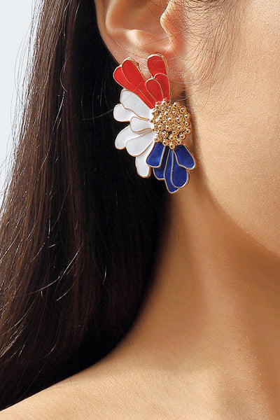 Retro Alloy Floral Pattern Earrings