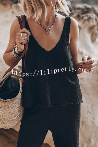 Happy Weekend Knit Loose Tank