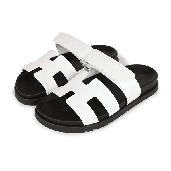 Faux Suede Velcro Flat Sandals