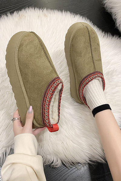 Warm Thick Sole Heelless Cotton Shoes