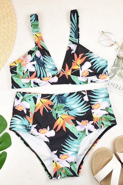 Floral Print Bikini Set - girlyrose.com