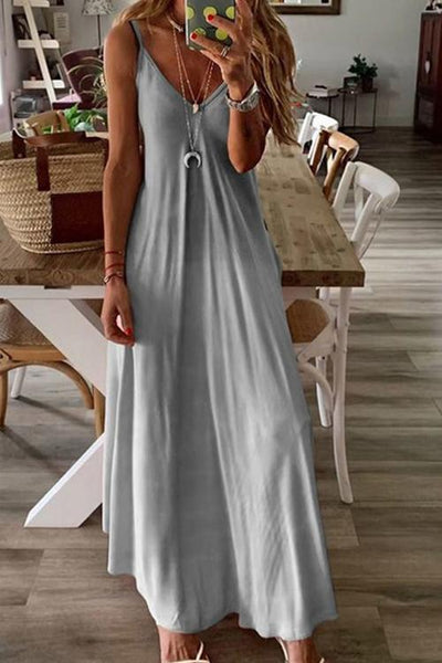 Gradient Slip Maxi Dress - girlyrose.com