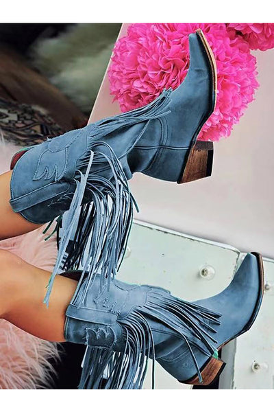 Fringe Western Boots