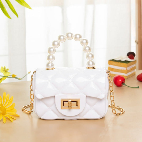 Fashion Patchwork Solid Chain Strap Crossbody Bag