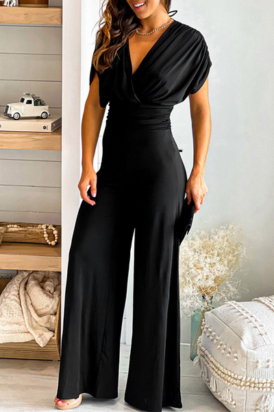 Multi Tie Backless Jumpsuit