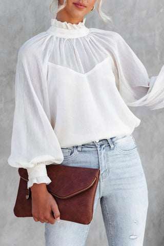 Sexy Elegant Solid Patchwork Turtleneck Tops