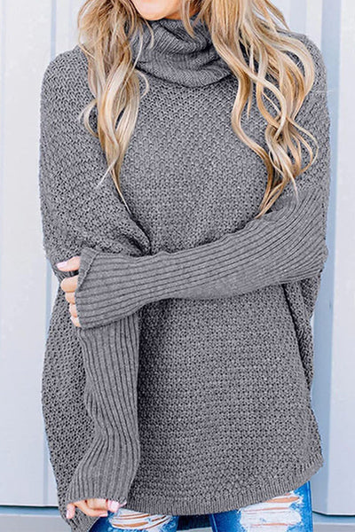 Casual Solid Color Half A Turtleneck Sweaters(5 Colors)