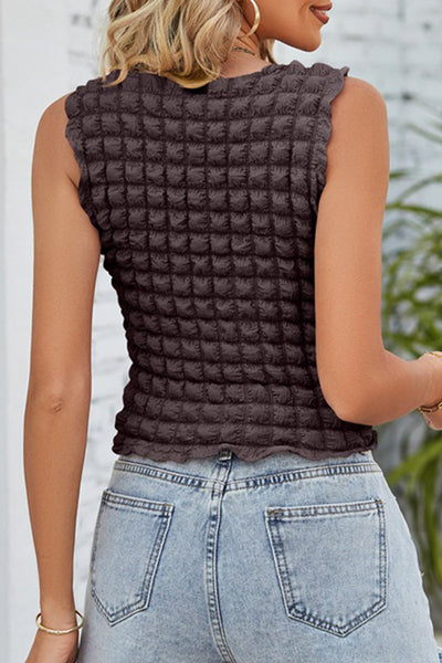 Sexy Solid Patchwork O Neck Tops