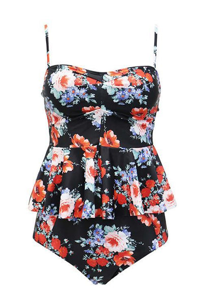 Peplum Swimwear Set - girlyrose.com