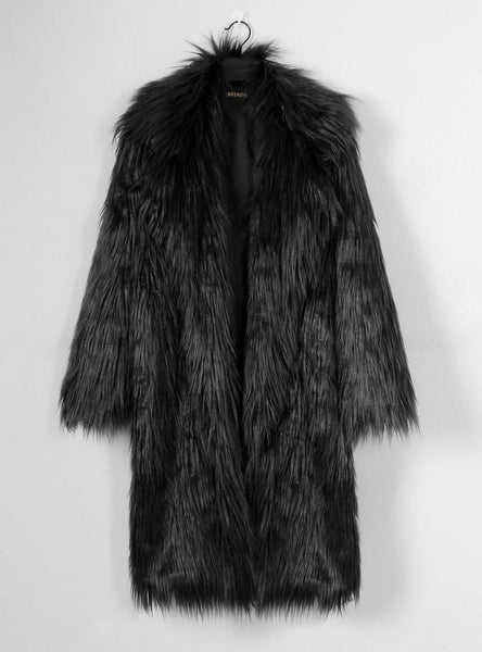 Suit Collar Coat Faux Fur Coat Coat