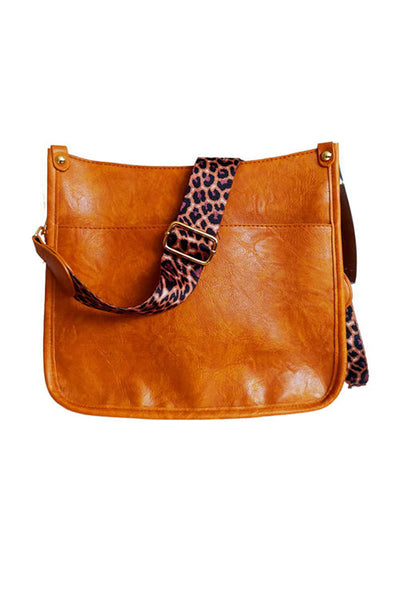 Leopard Strap Crossbody Purse