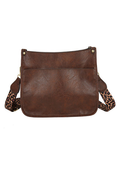 Leopard Strap Crossbody Purse