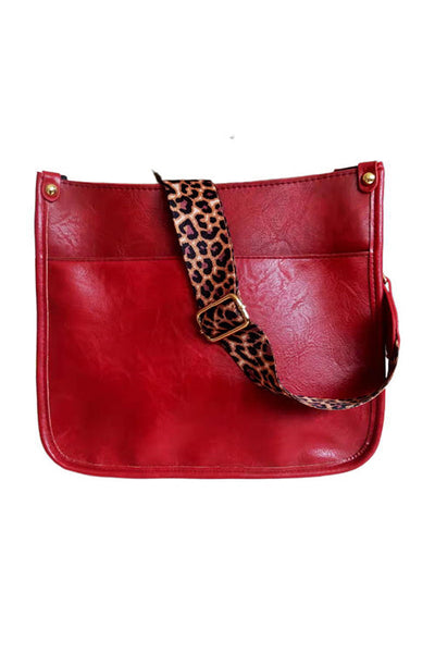 Leopard Strap Crossbody Purse