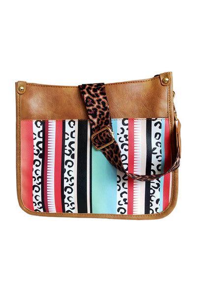 Leopard Strap Crossbody Purse