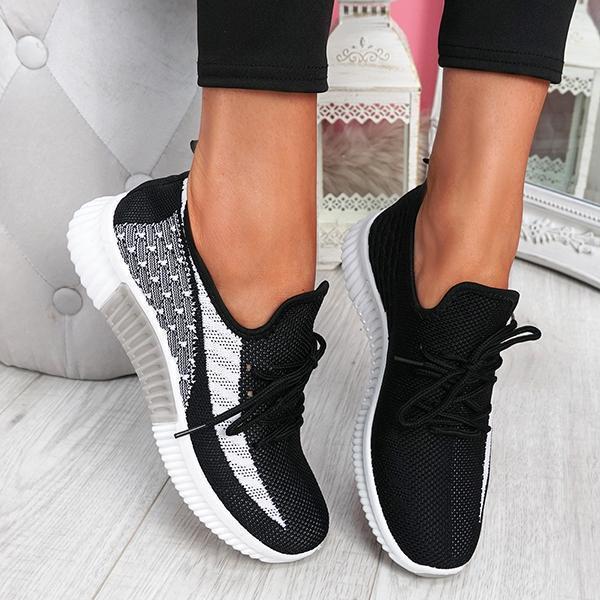 Lydiashoes Breathable Lightweight Lace-Up Sneakers