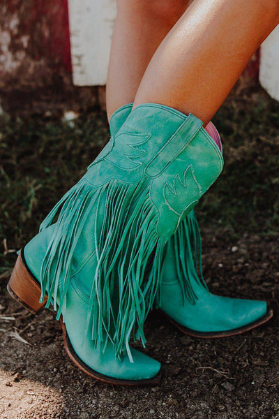 Fringe Western Boots