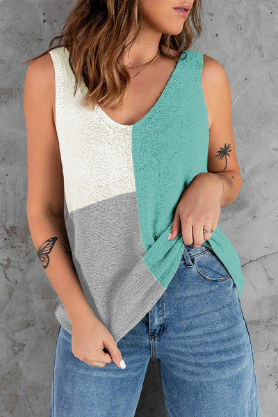 Color Block Sweater Tank