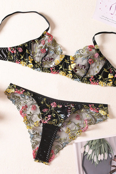 Floral Lace Lingerie Set