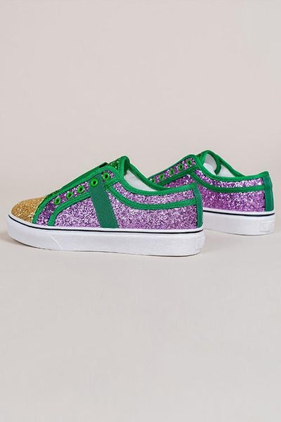 Green & Gold Glitter Sneaker