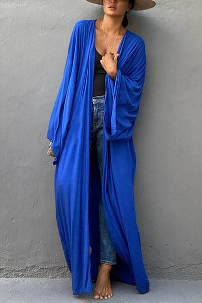 Oversized Bleted Kimono Robe